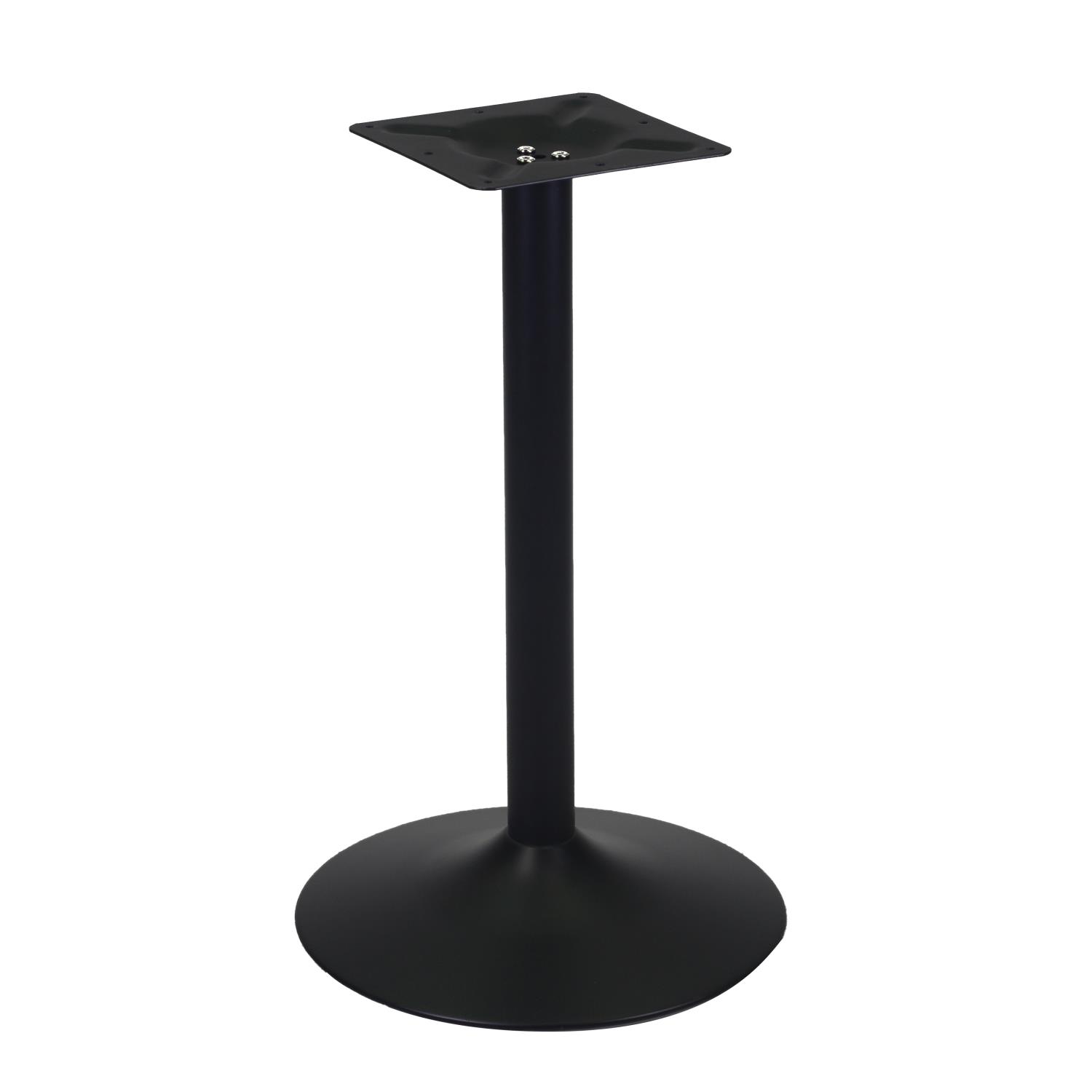 Base tavolo acciaio nero tondo cm ø45h72